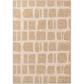 Hanse Home Tapis plat Ruskin de Ted Baker, résistant aux intempéries, design moderne, facile d'entretien, en jute, couleur blanche - 120x170 cm