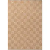 Ted Baker Tapis plat Ted Baker Dorothy, résistant aux intempéries, à motifs carreaux et damier, en jute - 120x170 cm