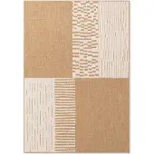 Hanse Home Tapis plat Acacia de Ted Baker, résistant aux intempéries, facile d'entretien, en jute, couleur blanche - 120x170 cm