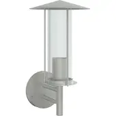 vidaXL Applique murale extérieure argentée acier inoxydable
