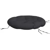 vidaXL Coussin Rond Noir Ø 100 X11 Cm Tissu Oxford