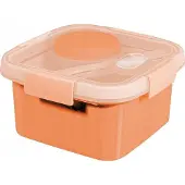 Selgros Curver square lunch kit food container 1.1l / peach