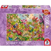 Schmidt Puzzle - SPIELE - Magnifique jardin de papillons - 2000 pièces - À partir de 14 ans