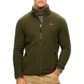 Superdry Homme Polaire à Zip Intégral Vert Taille: S
