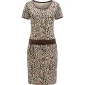 Ragwear Robe d’été 'Baomi Zoo' écru / marron / noisette / noir