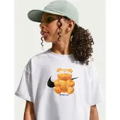 Nike T-Shirt 'BEAR' or / noir / blanc