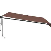 vidaXL Store automatique brun 400x300 cm
