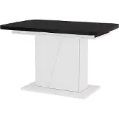 Vicco Table de salle à manger Fenaro Noir/Blanc 120-160 x 80 cm extensible, Model 56582