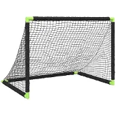 vidaXL But de football pour enfants Pliable Noir 90x64x64 cm