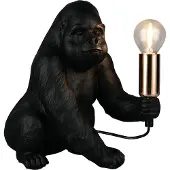 TRIO Lampe de table Kong Singe Noir