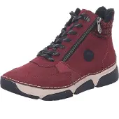 Bonprix Bottes à lacets 'Booties 45960' rouge foncé