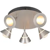 TRIO Plafonnier Romeo nickel