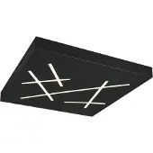 TRIO 630810132 Snip Plafonnier LED 24 W dimmable Noir mat CCT couleur de lumière réglable
