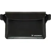 Wozinsky Unisexe, Sac banane, WWS-01 Wasserdichte PVC-Bauchtasche - Schwarz, Noir