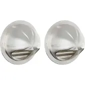 vidaXL Grilles d'aération, 2 pièces, argent, 150 mm, acier inoxydable
