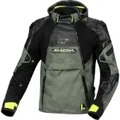 Macna Bradical pour hommes Veste textile Vert/Camel/Noir M