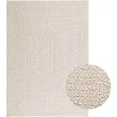 Syfax Tapis ZIZUR crème 120x170 cm aspect de jute intérieur extérieur