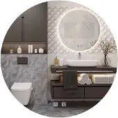 REA Miroir Hzj 100Cm Led