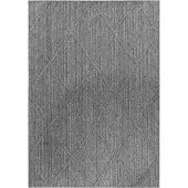 Morhane Patara Baka tapis extérieur/intérieur poils ras rectangle 240x340cm gris