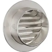 vidaXL Grille d'aération, lot de 8, argent, 80 mm, acier inoxydable