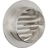 vidaXL Grille d'aération, lot de 2, argent, 100 mm, acier inoxydable