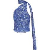 Faina Haut bleu marine / argent