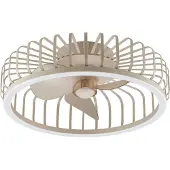 Brilliant Ventilateur de plafond à lampe filaire Capo brun sable