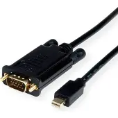 Roline Câble Mini DisplayPort-VGA, Mini DP ST - VGA ST, noir, 1 m
