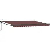 vidaXL Store électrique rétractable marron 4,5 × 3 m