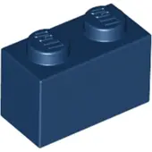 LEGO Brique 1x2 (3004), bleu foncé, 50x