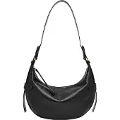 Fossil Cuir sac à épaule Harwell Hobo Black noir