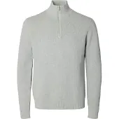 Selected Pull-over 'Dane' gris clair