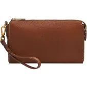 Fossil sac à poignet sac d’accessoires Gift Wristlet Medium Brown brun