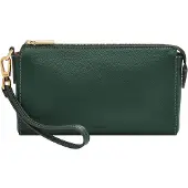 Fossil sac à poignet sac d’accessoires Gift Wristlet Viridian vert sapin