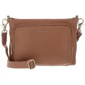 Mandarina Duck Mellow Leather Flat Squared Shoulder Bag Marron