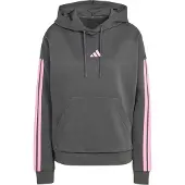 Adidas Essentials 3 Stripes Fleece Hoodie Gris S Femme