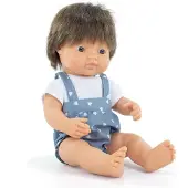 Miniland Chestnut Baby Doll 38 Cm Bleu Enfants
