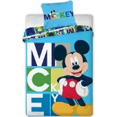 Aymax Disney Mickey Mouse Bettbezug Blocks - 140 x 200 cm - Polyester