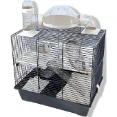 Gebr. De Boon Cage pour hamster Interzoo Rocky plus, noire/noire. Fabricant : Interzoo