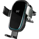Logilink Support de charge voiture sans fil pour smartphone noir