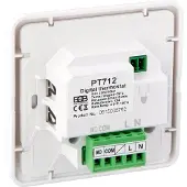Siku PT712, thermostat d'ambiance numérique, 80 x 80 mm
