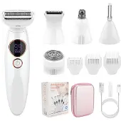 INF Rasoir électrique 5 en 1 pour femme, blanc