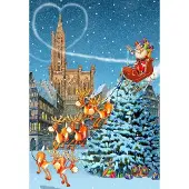 Bluebird Puzzle Cathédrale de Strasbourg à Noël - 1000 Teile