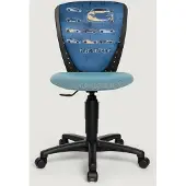 Topstar Chaise pivotante pour enfant NIC Sportswagen, ergonomique, noir/bleu clair
