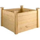 Dema Parterre surélevé en bois 104x104x77 cm Florian