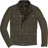 Merlin Veste de moto en cire Yoxall II, olive, XL