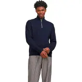 Jack & Jones Spring Perfect Half Zip Sweater Bleu 2XL Homme