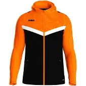 Jako Iconic Veste À Capuchon Femmes - Noir / Orange Fluo | Taille: 40