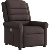 Syfax Fauteuil Relax Tissu Marron Foncé