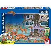 Schmidt Spiele Puzzle Visite Nocturne des Animaux - 100 à 149 pièces
